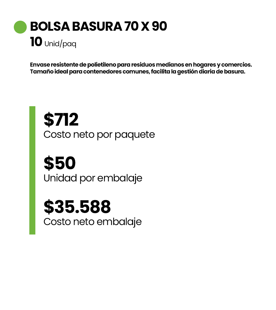 BOLSA BASURA 70 X 90