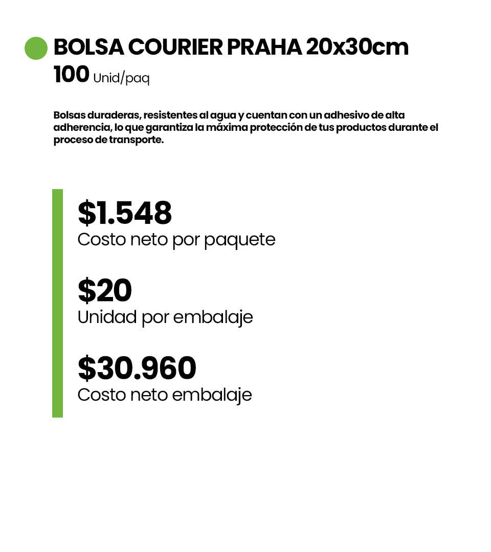 BOLSA COURIER PRAHA 20x30cm