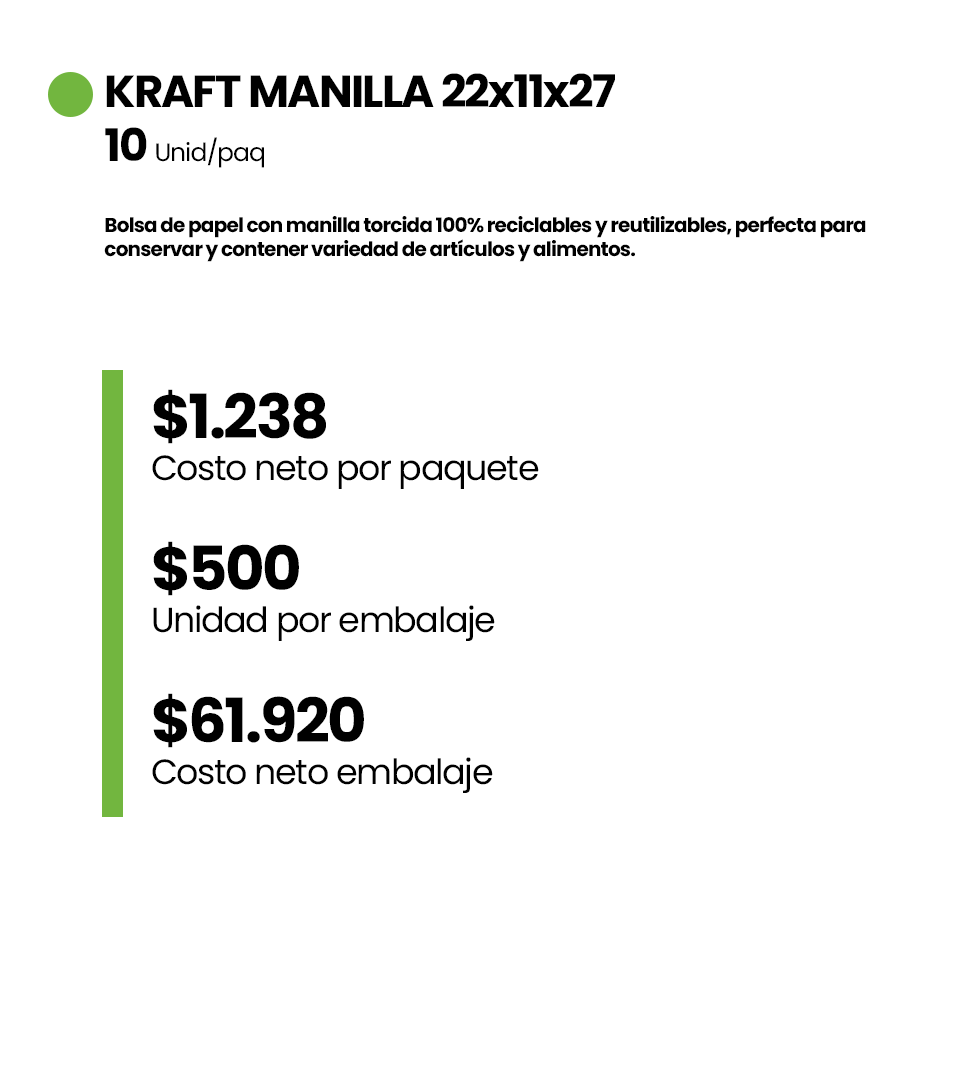 KRAFT MANILLA 22x11x27