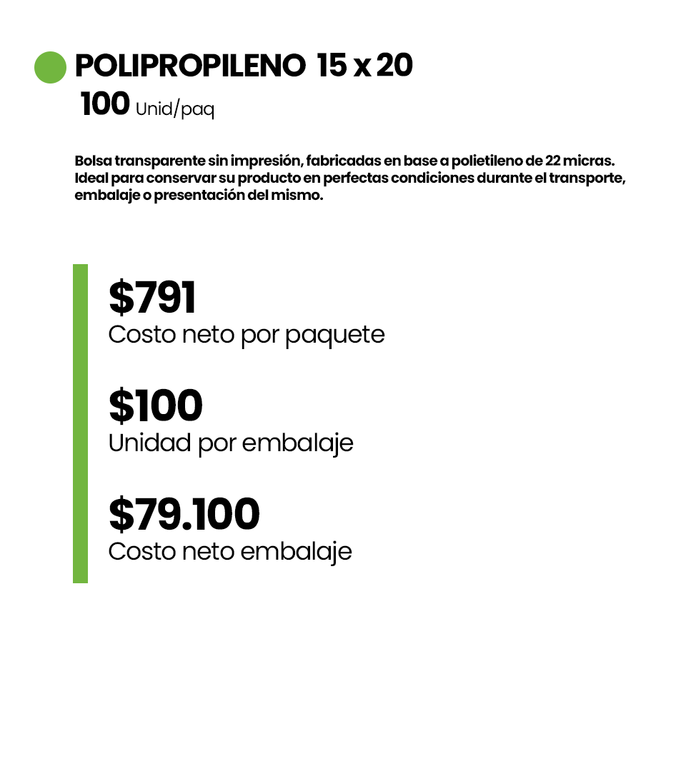 POLIPROPILENO  15 x 20_