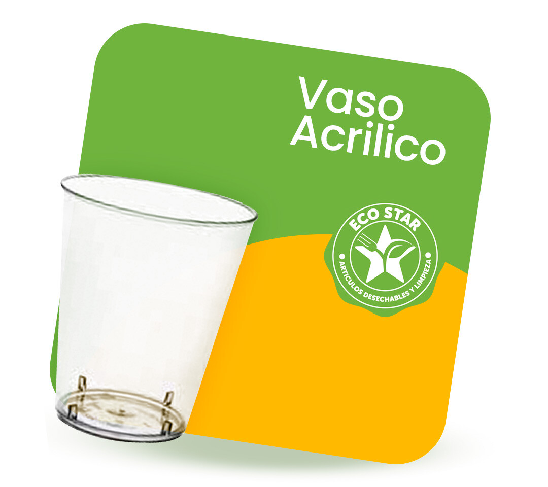 vaso acrilico